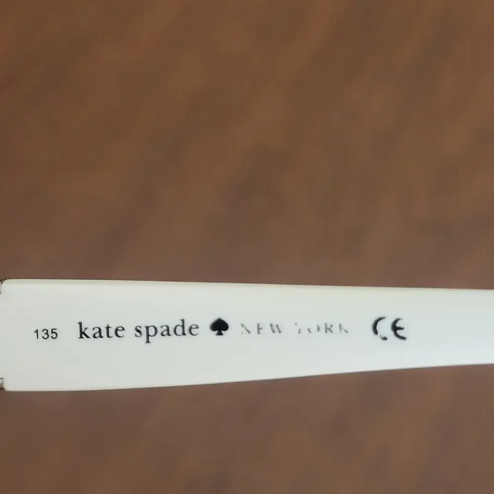 Kate Spade CAREEN/S 0EG8 Y7 White Oval Sunglasses 53x20x135